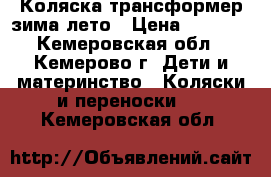 Коляска трансформер зима-лето › Цена ­ 3 500 - Кемеровская обл., Кемерово г. Дети и материнство » Коляски и переноски   . Кемеровская обл.